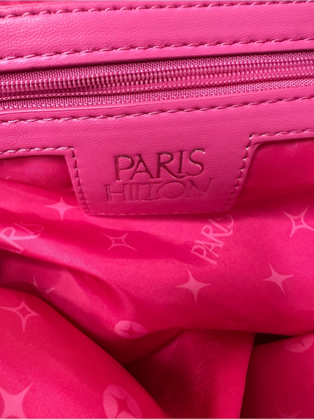Paris Hilton Iridescent Pink Puffer Tote Bag - Picture 3 of 7
